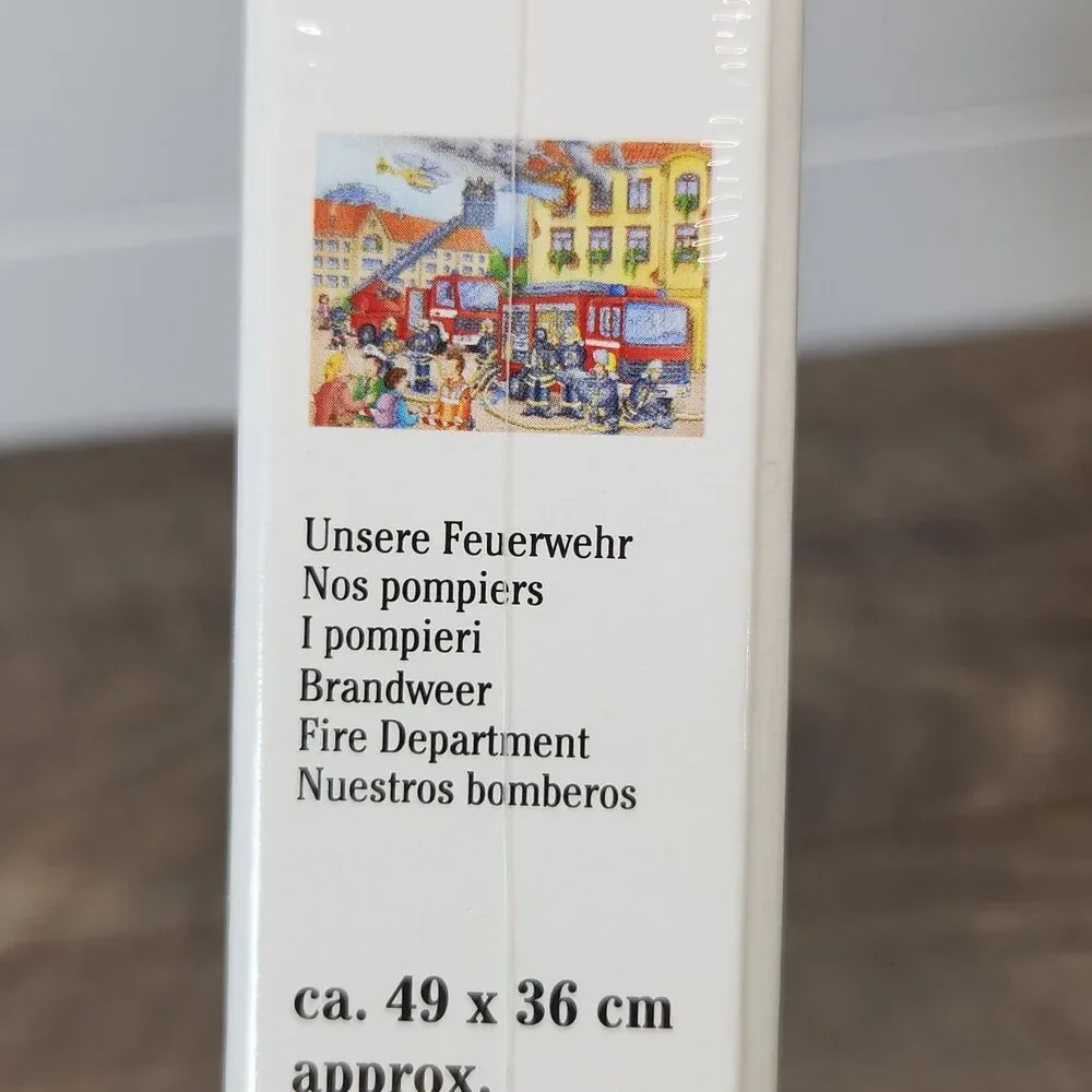 New Ravensburger Puzzle 100 XXL Pieces Firefighter Fire Truck Sealed